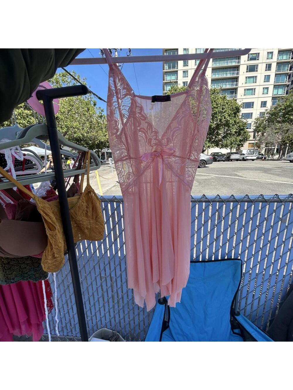 Women's Pink Lingerie Dress